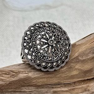 925 Sterling Marcasite Ring
